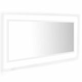 Espejo de baño LED Blanco 100×8,5×37 cm Aglomerado