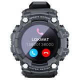 LOKMAT ATTACK Bluetooth Smartwatch 1.28 pulgadas TFT Pantalla táctil Negro