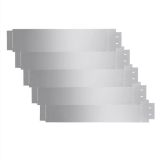 Vallas para césped 5 piezas Acero galvanizado 100×20 cm