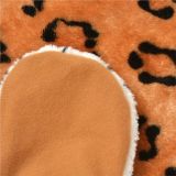 Alfombra de leopardo de felpa 139 cm Marrón
