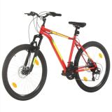 Bicicleta de Montaña 21 Velocidades 27,5 pulgadas Rueda 42 cm Rojo
