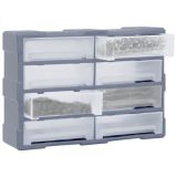 Organizador de varios cajones con 8 cajones grandes 52x16x37 cm