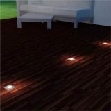 Luces de suelo LED para exteriores 3 piezas cuadradas