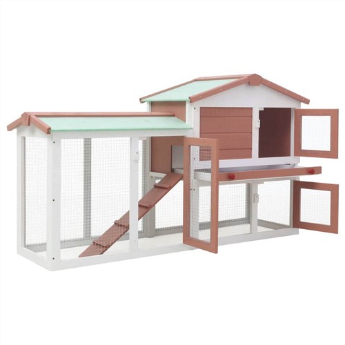 Outdoor-Large-Rabbit-Hutch-Brown-and-White-145x45x85-cm-Wood-448484-1._w500_