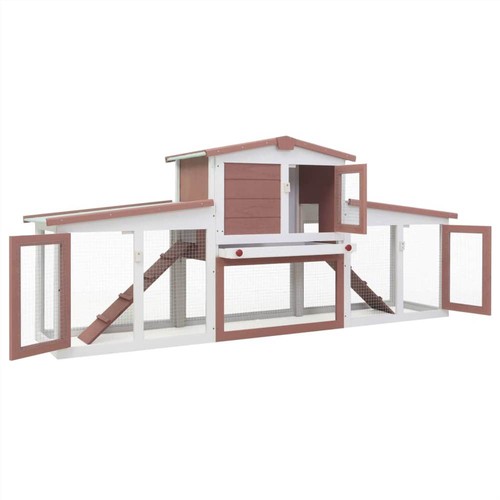 Outdoor-Large-Rabbit-Hutch-Brown-and-White-204x45x85-cm-Wood-445534-1._w500_