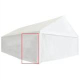 Carpa para fiestas Panel lateral de PVC 2×2 m Blanco 550 g / m²