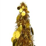 Árbol de Navidad artificial emergente Dorado 120 cm PET