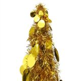 Árbol de Navidad artificial emergente Dorado 150 cm PET