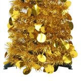 Árbol de Navidad artificial emergente Dorado 180 cm PET