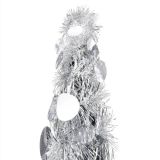 Árbol de Navidad artificial emergente Plata 150 cm PET