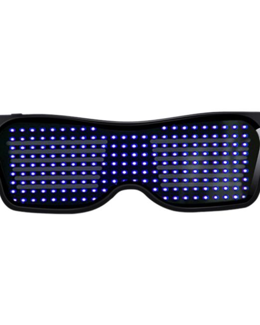 Rechargeable-LED-Light-Emitting-Bluetooth-Glasses-Black-Frame-Blue-426794-0