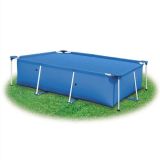 Cubierta de piscina rectangular 260 x 160 cm PE Azul