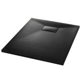 Plato de plato de ducha SMC Negro 90×70 cm