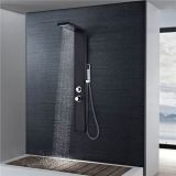 Sistema de panel de ducha Aluminio Negro mate