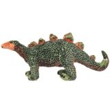 Peluche de pie Stegosaurus Dinosaurio Verde y Naranja XXL