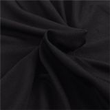 Jersey de poliéster negro con funda elástica para sofá