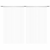 Cortinas de hilo 2 piezas 100×250 cm Blanco