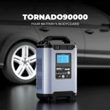 Cargador de batería inteligente para coche TOPDON Tornado90000, estabilizador de voltaje de programación ECU con salida de 12/24V, gran banco de energía