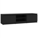 Mueble TV Tablero aglomerado 140x40x35,5 cm Negro