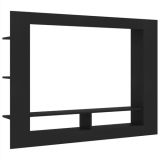 Mueble TV Tablero aglomerado negro 152x22x113 cm