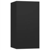 Mueble TV Tablero aglomerado negro 30,5x30x60 cm