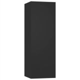 Mueble TV Tablero aglomerado negro 30,5x30x90 cm