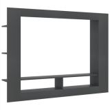 Mueble para TV gris 152x22x113 cm aglomerado