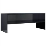 Mueble para TV de aglomerado 100x40x40 cm negro alto brillo