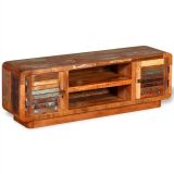 Mueble de TV de madera maciza recuperada 120x30x40 cm