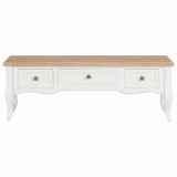 Mueble TV Blanco 100x35x35 cm Madera