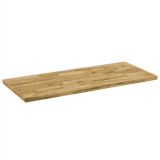 Tablero de mesa de madera maciza de roble rectangular 44 mm 120×60 cm