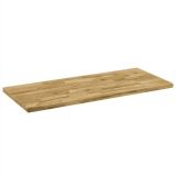 Tablero de mesa de madera maciza de roble rectangular 44 mm 140×60 cm
