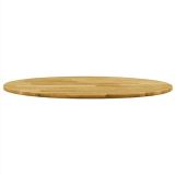 Tablero de mesa Madera maciza de roble redondo 23 mm 400 mm