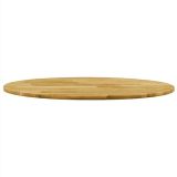 Tablero de mesa Madera maciza de roble redondo 23 mm 500 mm