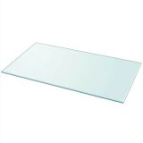 Tablero de mesa de vidrio templado rectangular 1200×650 mm