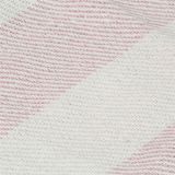 Manta Rayas de Algodón 160×210 cm Rosa Viejo