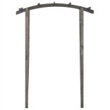 Arco enrejado 150x50x220 cm Madera de pino impregnada gris