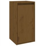 Mueble de pared marrón miel 30x30x60 cm madera maciza pino