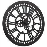 Reloj de pared Negro 80 cm MDF