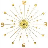 Reloj de pared Metal 70 cm Dorado