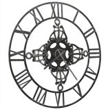 Reloj de pared Plata 78 cm Metal