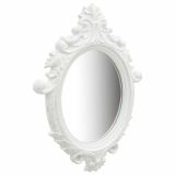 Espejo de pared Castle Style 56×76 cm Blanco