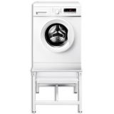 Pedestal para lavadora con estante extraíble Blanco
