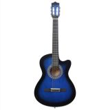 Guitarra Western Acoustic Cutaway con 6 cuerdas Sombreado azul 38