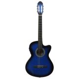 Guitarra Western Acoustic Cutaway con Ecualizador 6 Cuerdas Azul