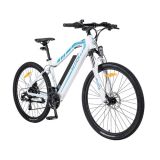 Bicicleta Eléctrica BEZIOR M1 Eléctrica 27.5 "12.5Ah 250W Motor Blanco Azul