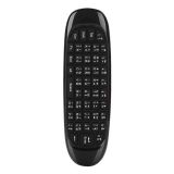 C120 Versión tailandesa 6-Axis Gyro 2.4G Ratón inalámbrico con teclado QWERTY para Android / Windows / Mac OS / Linux Systems – Negro