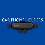 Soporte de teléfono de coche 360-Degree Rotación Gravity Air Vent Mount Car para teléfonos inteligentes 4.7-6.5 Inch – Plateado