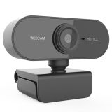 P1 Webcam 1080P con corrección de luz de enfoque automático de micrófono para Windows PC Mac Laptop Desktop – Negro